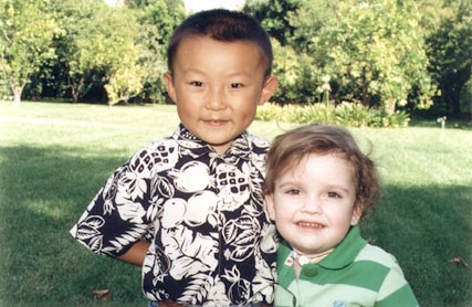 Shao Shao and Liam - Sept.'99